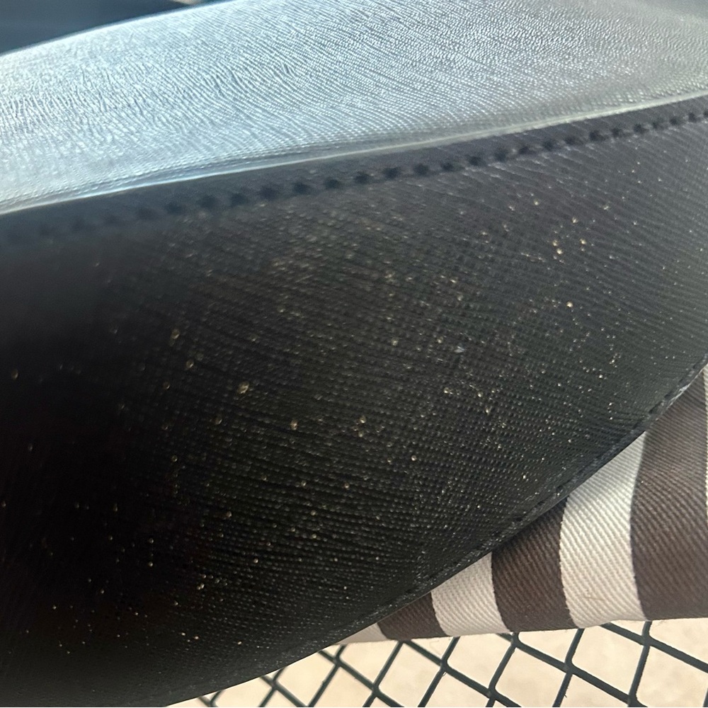 Henri Bendel Black Saffiano Leather Shoulder Bag - Picture 16 of 16